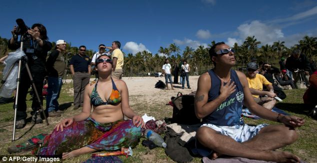Eclipse 2010 Tahiti - AFP Getty